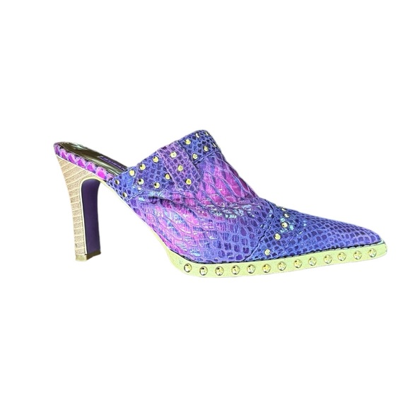 Suzanne Somers Western Style Leather Shoes Size 8.5 - Picture 5 of 9